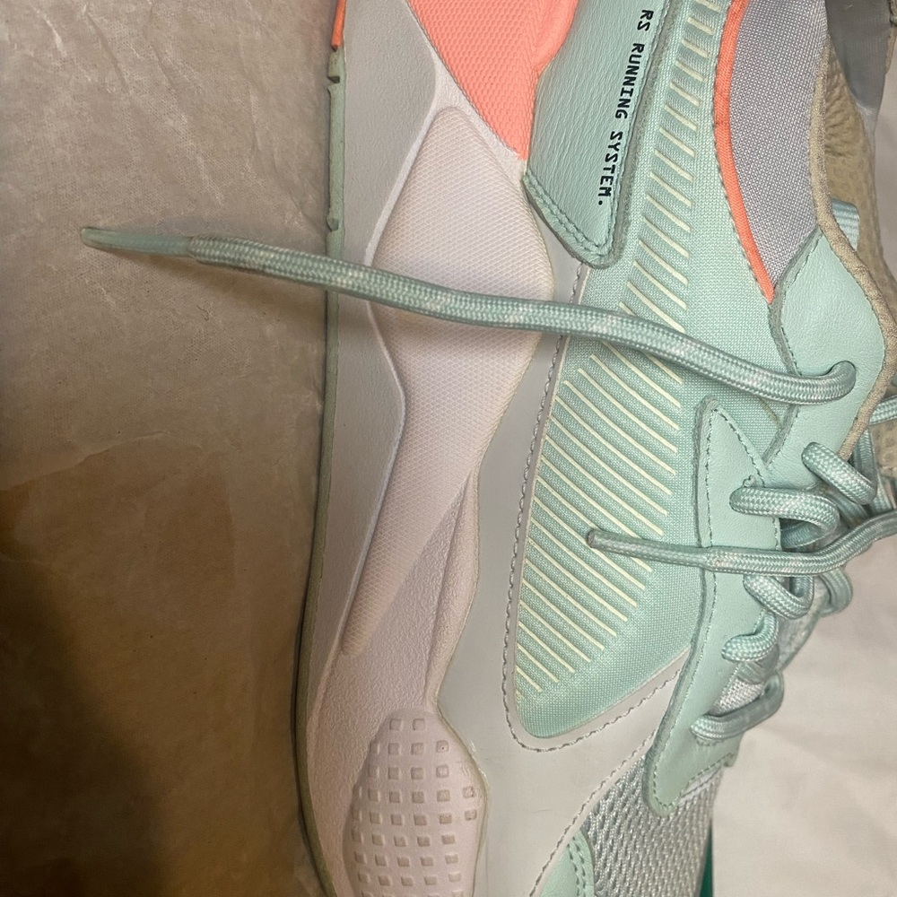 Puma Women's Mint and Coral Sneakers